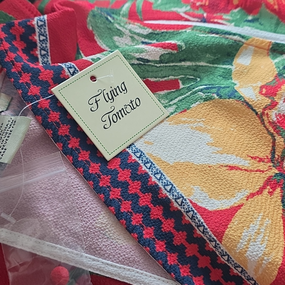 NWT FLYING TOMATO | $125 Tropical Waist-Tie Jumpsuit - Picture 3 of 3